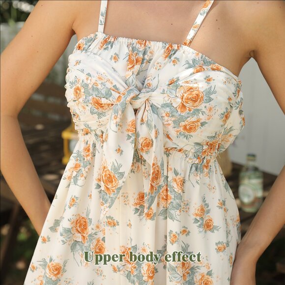 Elegant Polyester Maxi Dress - Picture 1 of 9